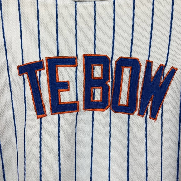 New York Mets Tim Tebow Baseball Jersey, Size 2X. Majestic Brand - Picture 6 of 12